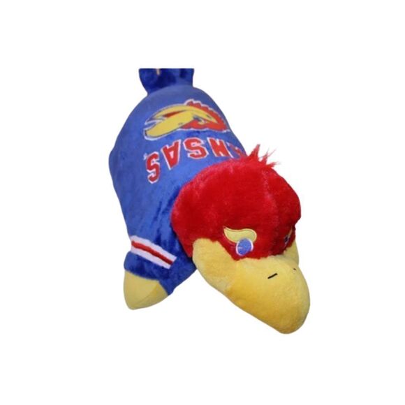 Kansas Jayhawks Pillow Pets Pillow. NCAA Big 12 Basketball. - Picture 2 of 7